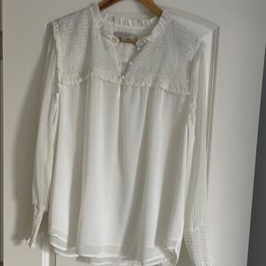 LOFT Elegant Ivory Blouse